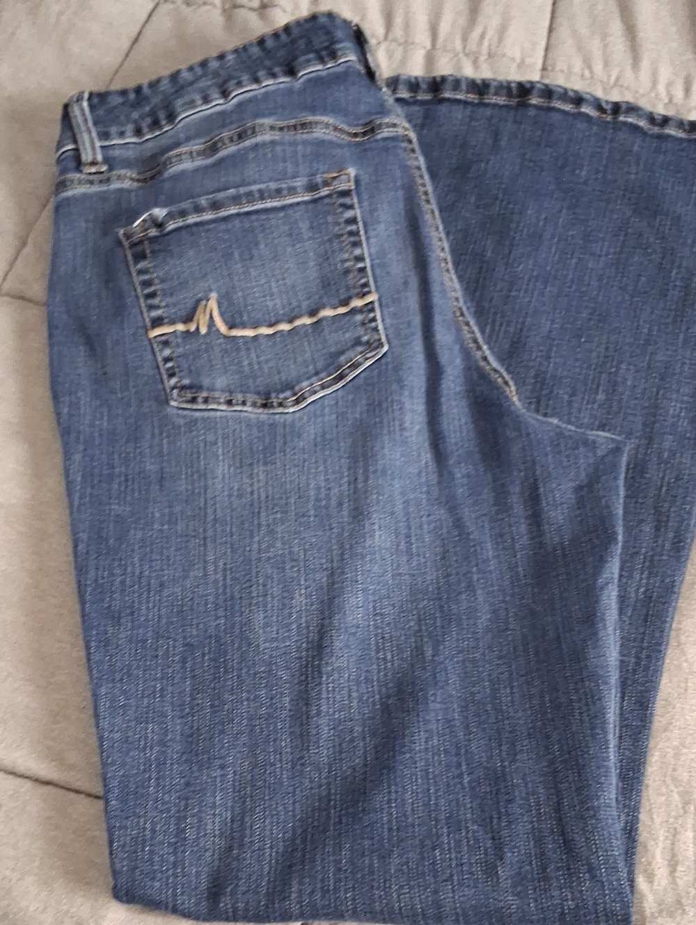 Maurices Straight Leg Jeans in Mid Blue Wash